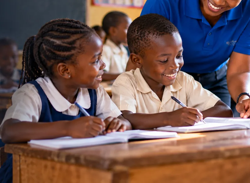 Illustrative education scene